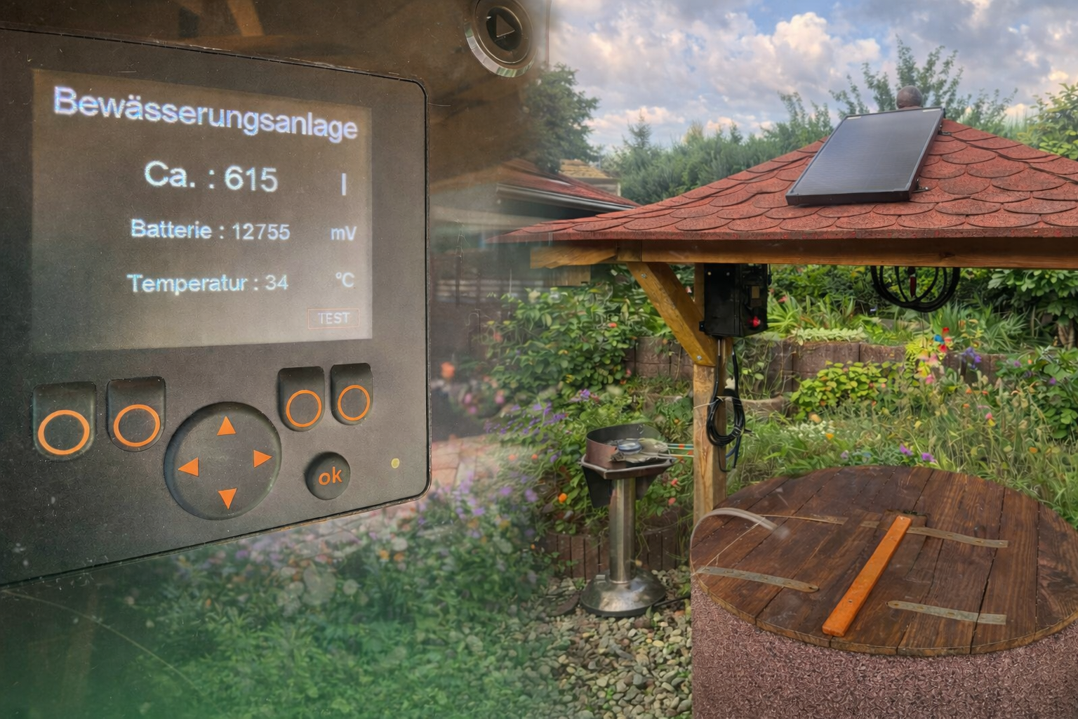 Autarke Bewässerungsanlage mit Solarversorgung